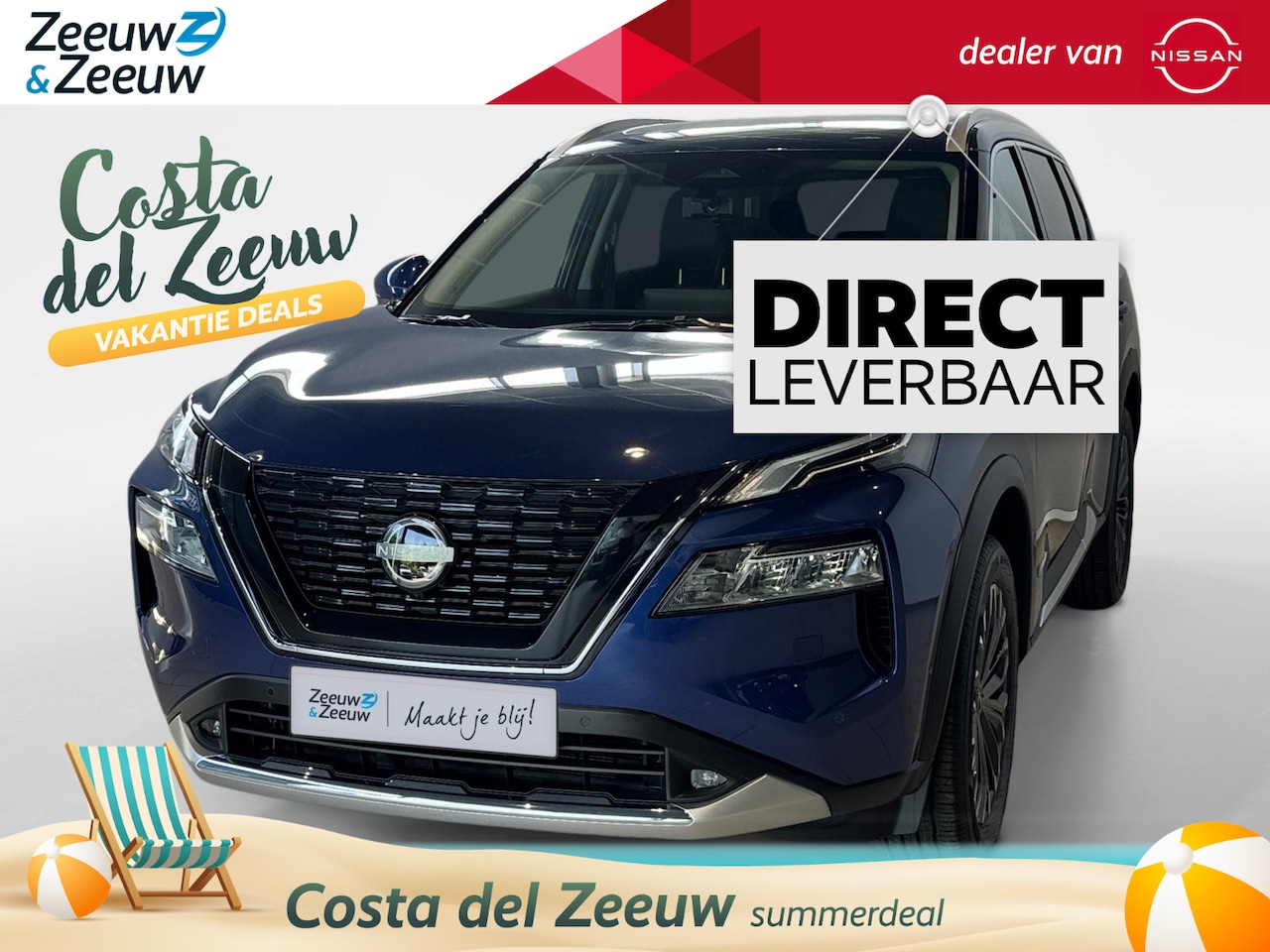 Nissan X-Trail - 1.5 e-4orce Tekna Plus 4WD *1800kg trekgewicht*Vol lederen bekleding*Camera360vieuw*Stoel - AutoWereld.nl
