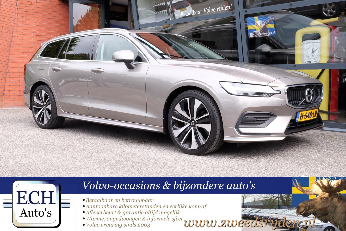 Volvo V60 - 2.0 T4 190 pk Aut. Momentum Pro, Panoramadak, 19 inch, Apple CarPlay - AutoWereld.nl