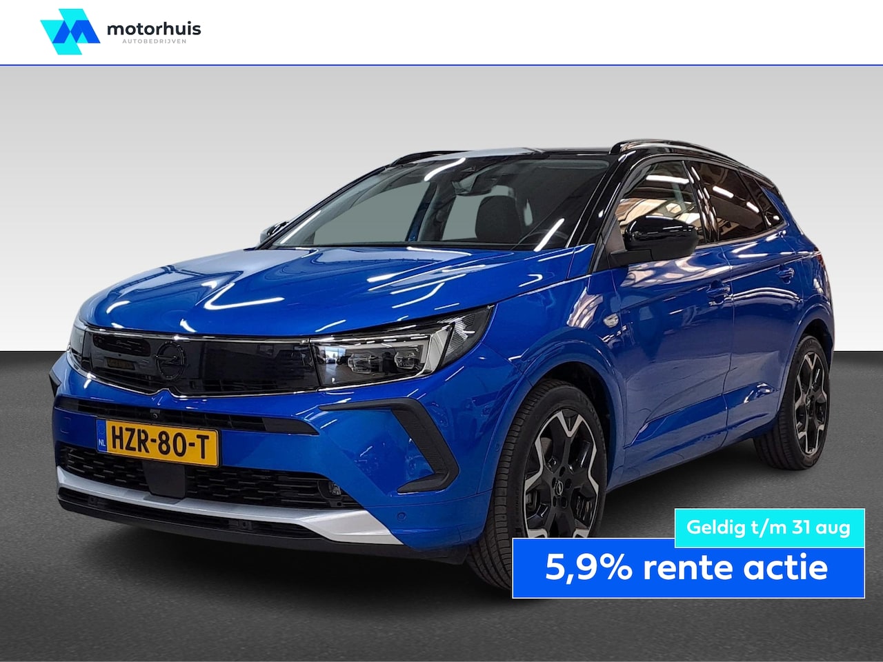 Opel Grandland - 1.6 HYBRID 225PK PHEV ULTIMATE NAVI PRO LEDER LED PDC CAMERA - AutoWereld.nl