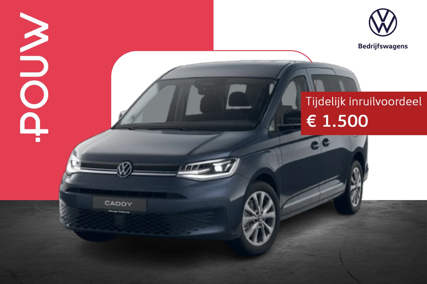 Volkswagen Caddy Maxi - Kombi 1.5 TSI 204pk Hybride Style | Apple Carplay/Android Auto | 17" Velgen - AutoWereld.nl