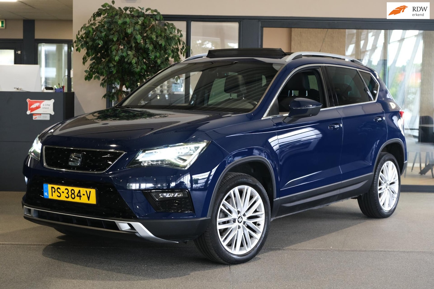 SEAT Ateca - 1.4 EcoTSI Xcellence DSG Pano Navi Led Cam Keyless Cruise Pdc - AutoWereld.nl