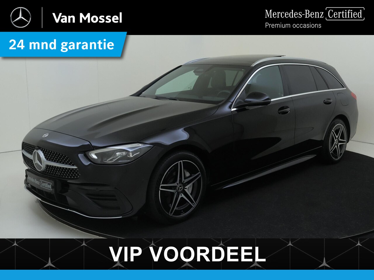 Mercedes-Benz C-klasse Estate - 300 e AMG Line Panoramadak / Privacy Glass / Parkeercamera / Artico Leder / Semi-Elektr. S - AutoWereld.nl