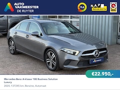 Mercedes-Benz A-klasse - 180 Business Solution Luxury | Wit Leder | Sfeer | Widescreen | Trekhaak