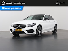 Mercedes-Benz C-klasse - 180 AMG Sport Edition | Night | Luchtvering | Burmester | Panoramadak | 19" lichtmetalen v
