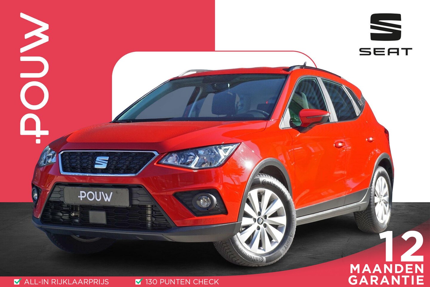 SEAT Arona - 1.0 TGI 90pk Style | Apple CarPlay / Android Auto | Airco | Trekhaak | All Season Banden - AutoWereld.nl