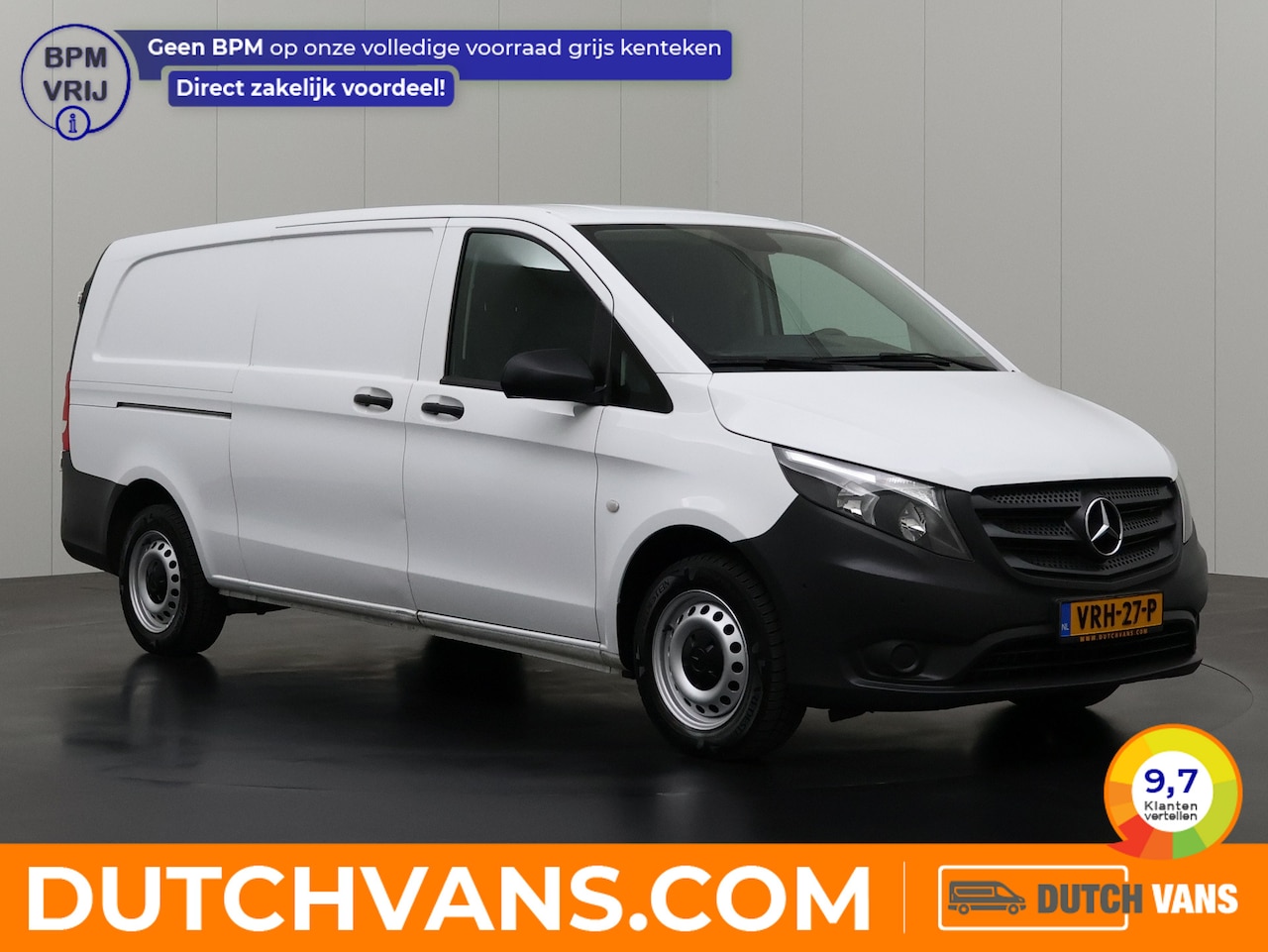 Mercedes-Benz Vito - 114CDI Extra Lang Achterdeuren | Airco | Cruise | Camera | Multimedia | Trekhaak - AutoWereld.nl