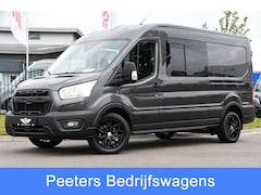Ford Transit - 350 2.0 TDCI L3H2 DC Raptor Grill Cruise, Camera, Carplay, Automaat, Sensoren, Trekhaak, N