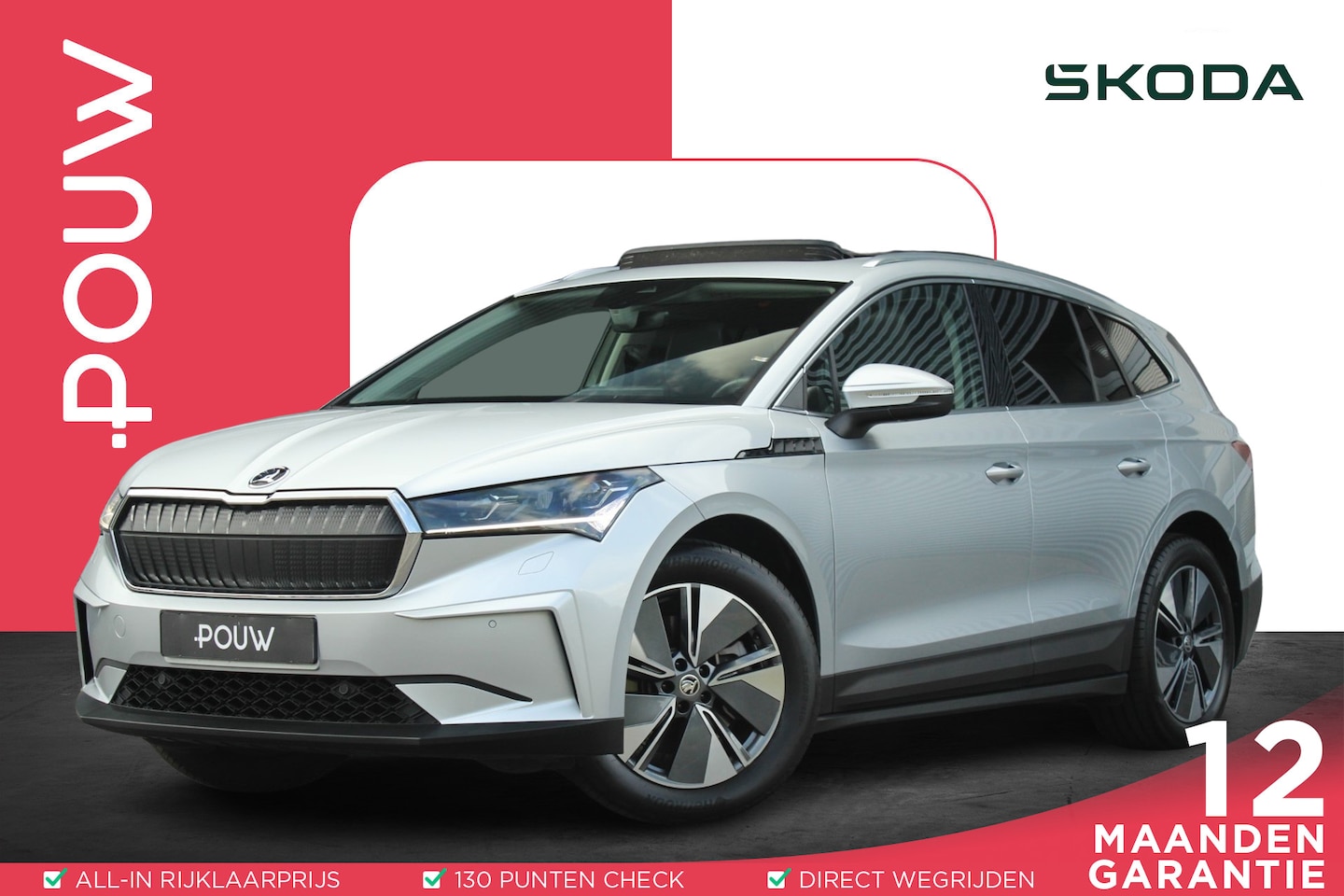 Skoda Enyaq iV - 80 204pk | Trekhaak Elektrisch Uitklapbaar | Panoramadak | Navigatie - AutoWereld.nl