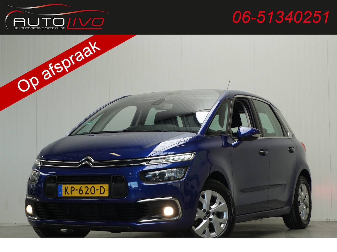 Citroën C4 Picasso - 1.6 BlueHDI Feel AUTOMAAT! NAVI CLIMA PDC CRUISE TREKHAAK etc. - AutoWereld.nl