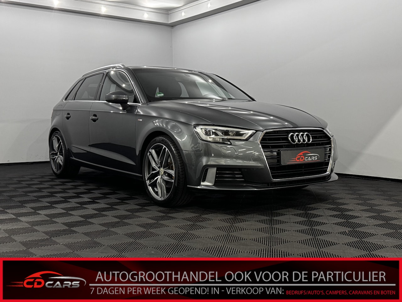 Audi A3 Sportback - 1.0 TFSI Sport Lease Edition S-Line 2x Half leder, Virtual desk, Parkeersensoren, Navi, Cr - AutoWereld.nl