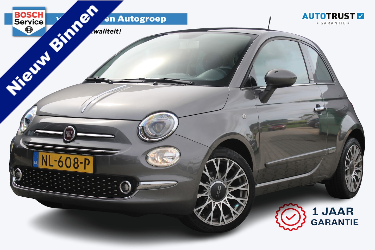 Fiat 500 - 0.9 Turbo Lounge | incl. 12 maanden garantie | Navigatie | Lichtmetalen velgen | Panorama - AutoWereld.nl
