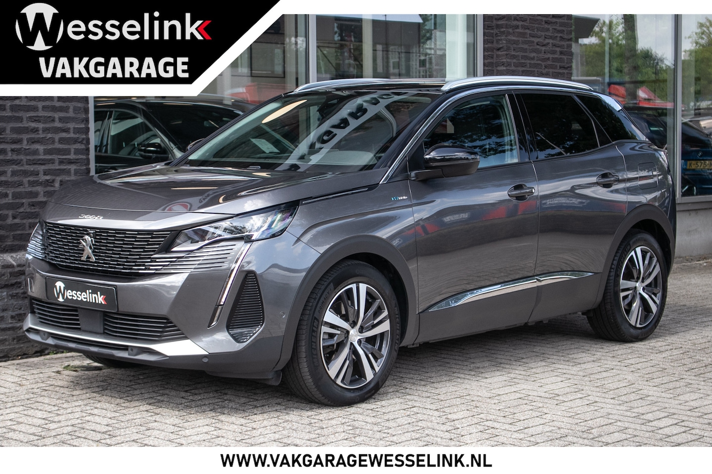 Peugeot 3008 - 1.6 HYbrid 225 Allure Pack Business - All-in rijklrprs | elec klep | 360grd cam | winterse - AutoWereld.nl