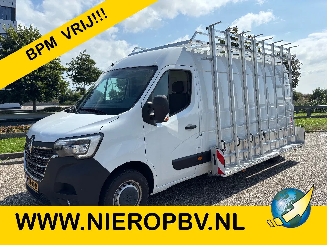 Renault Master - 2.3DCI L3H2 Glasresteel Airco Navi Cruisecontrol Trekhaak NIEUW ONGEBRUIKT BPM VRIJ - AutoWereld.nl