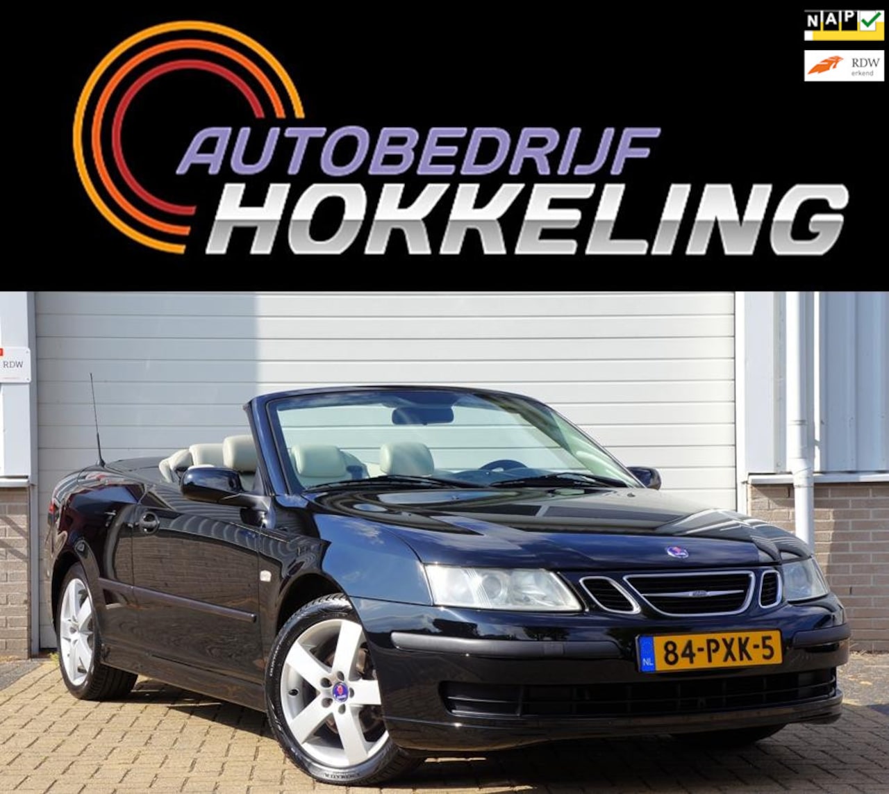 Saab 9-3 Cabrio - 1.8t Linear; Automaat+Leder+Stoelverw+Climate+17"Lmv!! - AutoWereld.nl