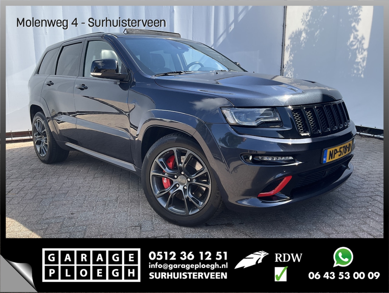 Jeep Grand Cherokee - 6.4 Hemi SRT 468pk DAB H/K Navi/Camera Voll.Onderhoud - AutoWereld.nl