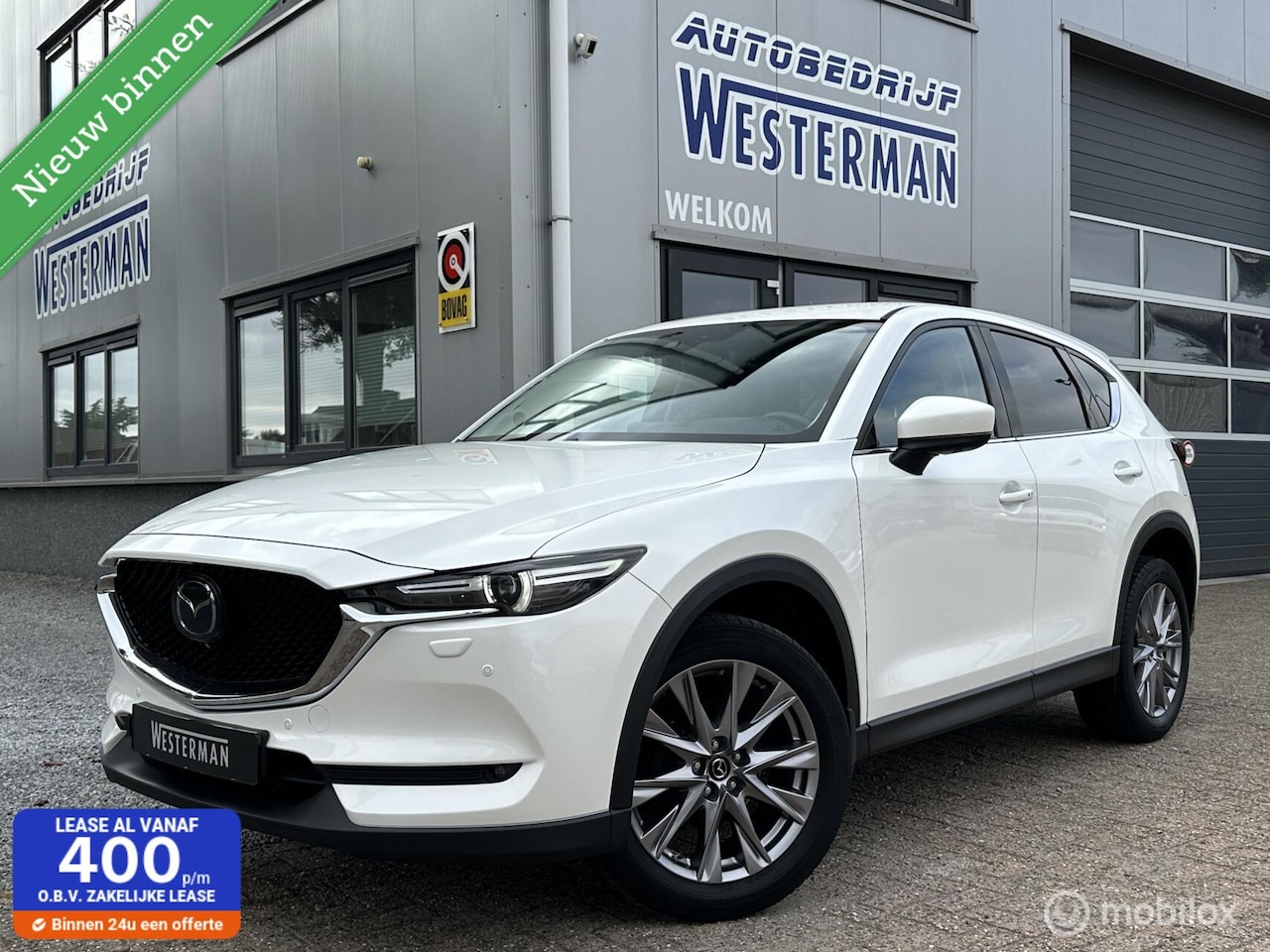 Mazda CX-5 - 2.0 SkyActiv-G 165Pk AUT Luxury Leer Stoel-/stuurverwarming Navi Carplay Bose etc. - AutoWereld.nl