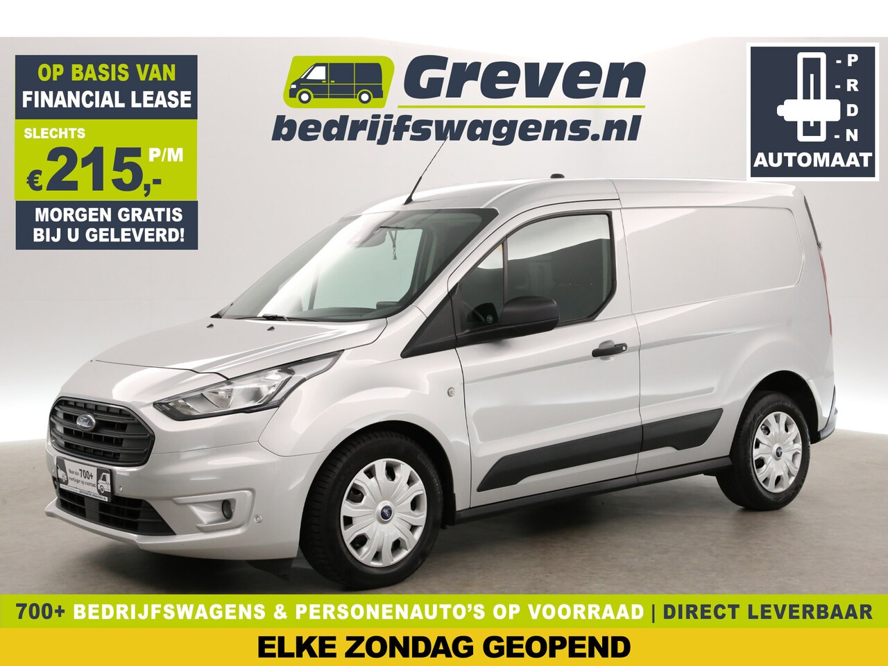 Ford Transit Connect - 1.5 EcoBlue 120PK L1H1 Trend Automaat Airco Camera Carplay Cruise PDC Navi Elektrpakket - AutoWereld.nl