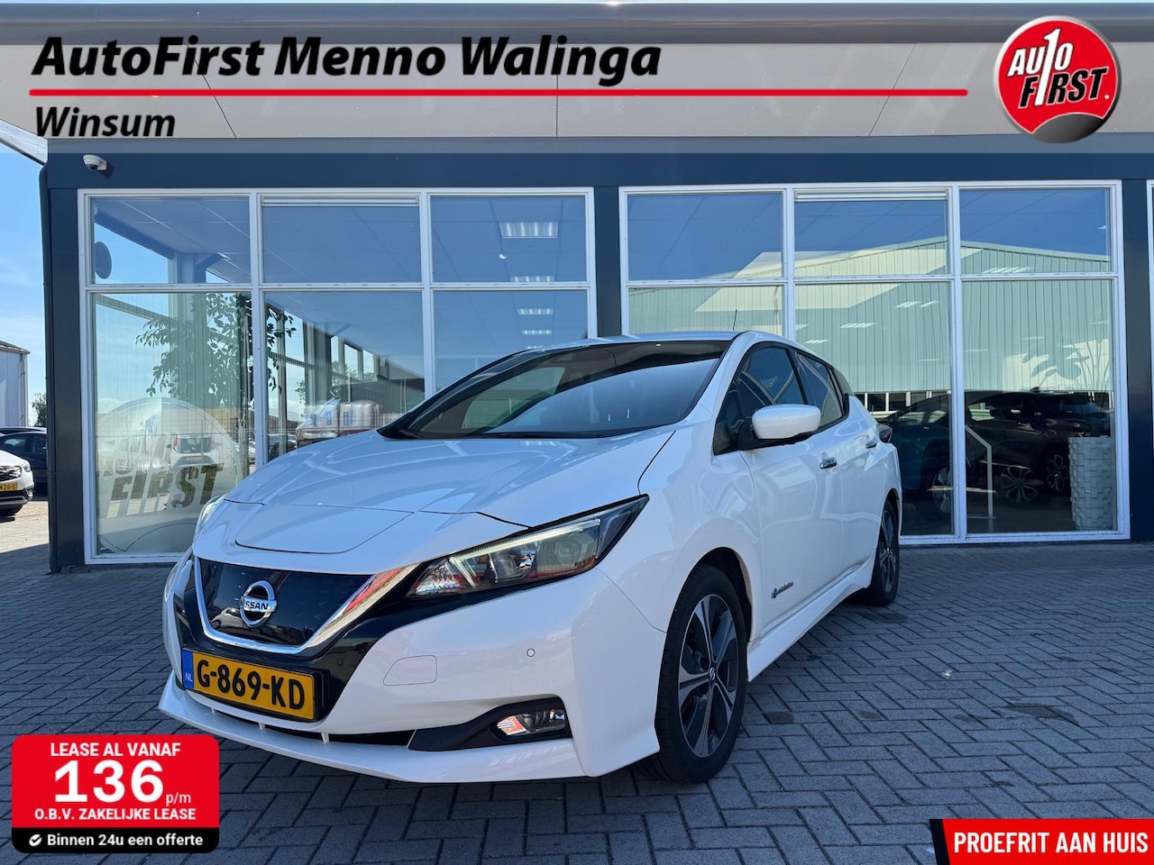 Nissan LEAF - N-Connecta 40 kWh|Stoel/stuurverwarming|Navi|Rondomzicht Camera|Trekhaak| - AutoWereld.nl