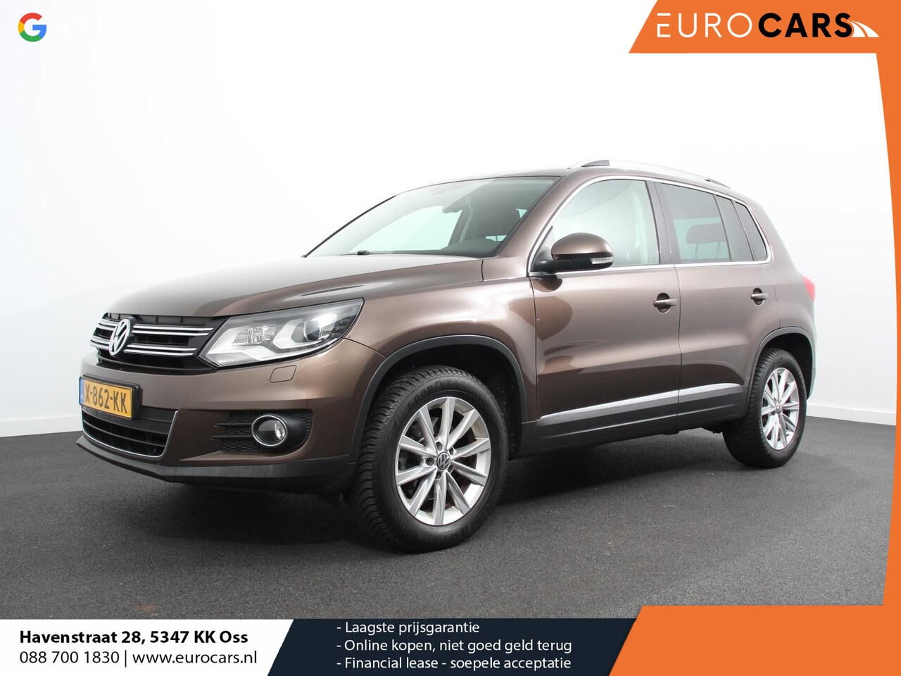 Volkswagen Tiguan - 2.0 TSI Sport&Style 4Motion Clma control navigatie lm velgen trekhaak handel / export - AutoWereld.nl