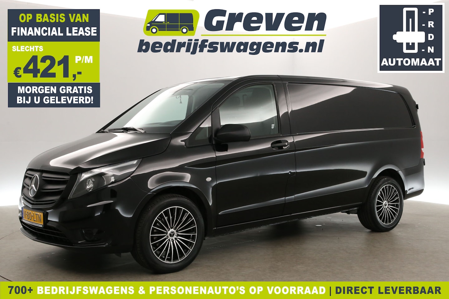 Mercedes-Benz Vito - 114 CDI Lang Automaat Airco Cruise Carplay Camera Navigatie 3 Persoons 18"LMV Trekhaak - AutoWereld.nl