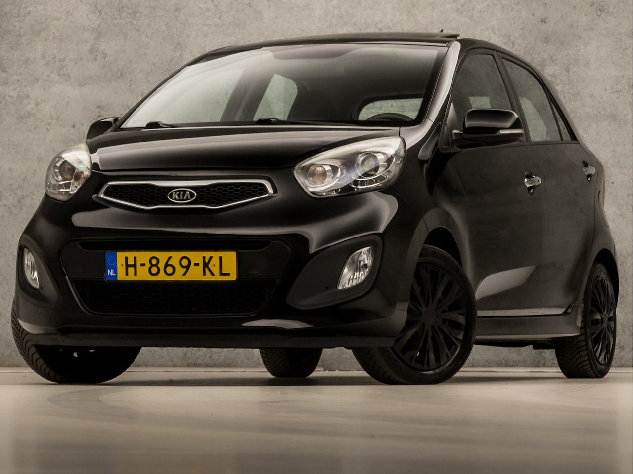 Kia Picanto - 1.2 CVVT Black Sport (5 DEURS, SCHUIFDAK, CLIMATE, ELEK PAKKET, NIEUWE APK, SPORTSTOELEN, - AutoWereld.nl