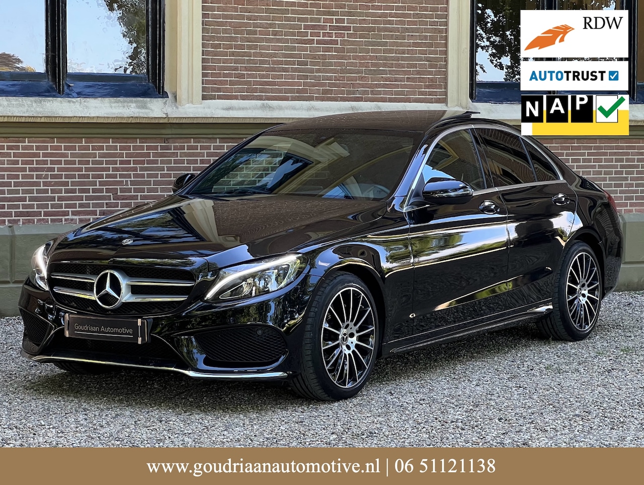 Mercedes-Benz C-klasse - 160 Sport Edition AMG-Line | Pano | Sfeer | Hoekdetectie - AutoWereld.nl