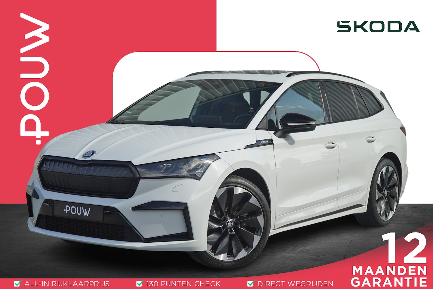Skoda Enyaq iV - 80 204pk Sportline | Panoramadak | Gehugen Bestuurdersstoel - AutoWereld.nl
