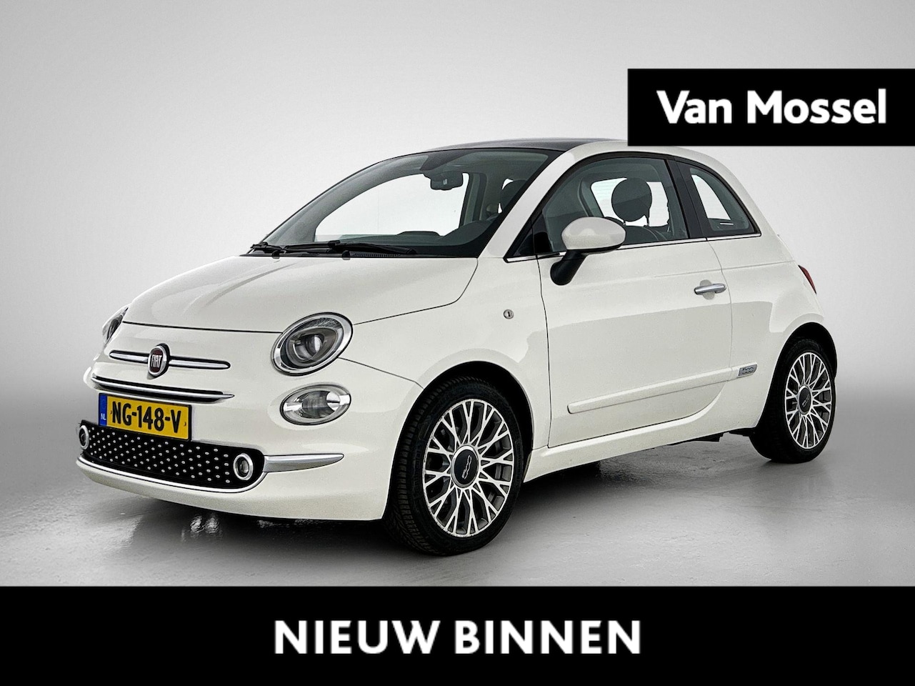 Fiat 500 - 1.2 Lounge | PANORAMADAK | NAVIGATIE | CLIMATE CONTROL | BLUETOOTH | USB | AUX | - AutoWereld.nl
