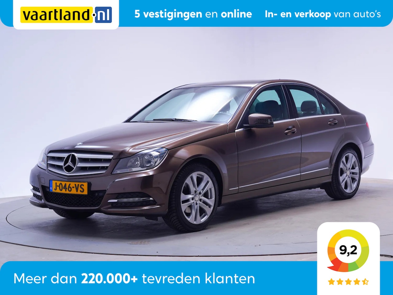 Mercedes-Benz C-klasse - C180 Buisiness class Avantgarde Aut. [ Navi Parkeersensoren Stoelverwarming Half leder ] - AutoWereld.nl
