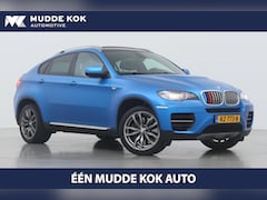 BMW X6 - M50d | Mat Blauwe Wrap | Panoramadak | Head-Up | Stoelverwarming | Camera | Leder