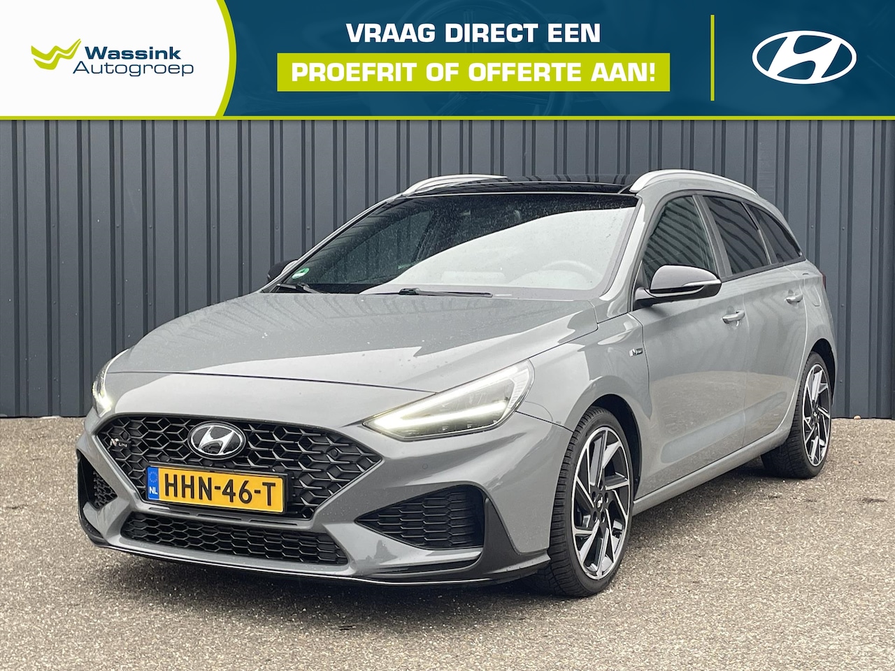 Hyundai i30 Wagon - 1.5 T-GDI 48V 160pk Automaat N Line Sky Navi | Schuifdak | DAB | Stoel-Stuurverwarming | C - AutoWereld.nl