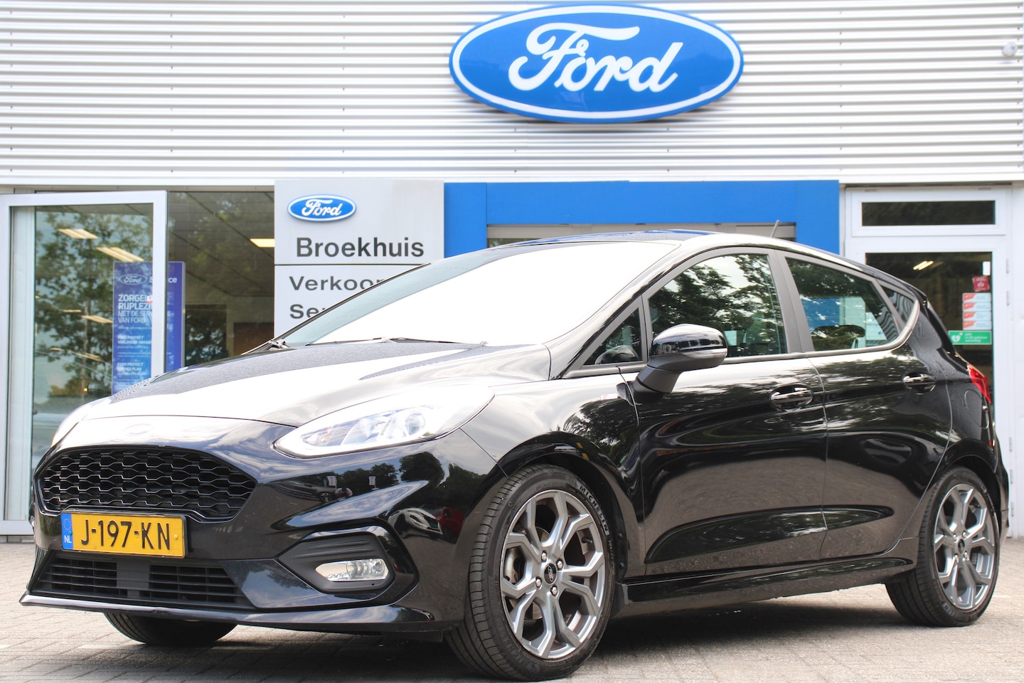 Ford Fiesta - 1.0EB ST-LINE | NL-AUTO! | 1 EIGENAAR! | NAVI | CLIMA | CRUISE | PARKEERSENSOREN | DEALER - AutoWereld.nl