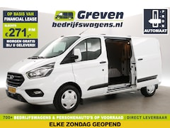 Ford Transit Custom - 2.0 TDCI L2H1 Automaat Airco Cruise Camera Carplay 2x Schuifdeur 3 Persoons LED PDC