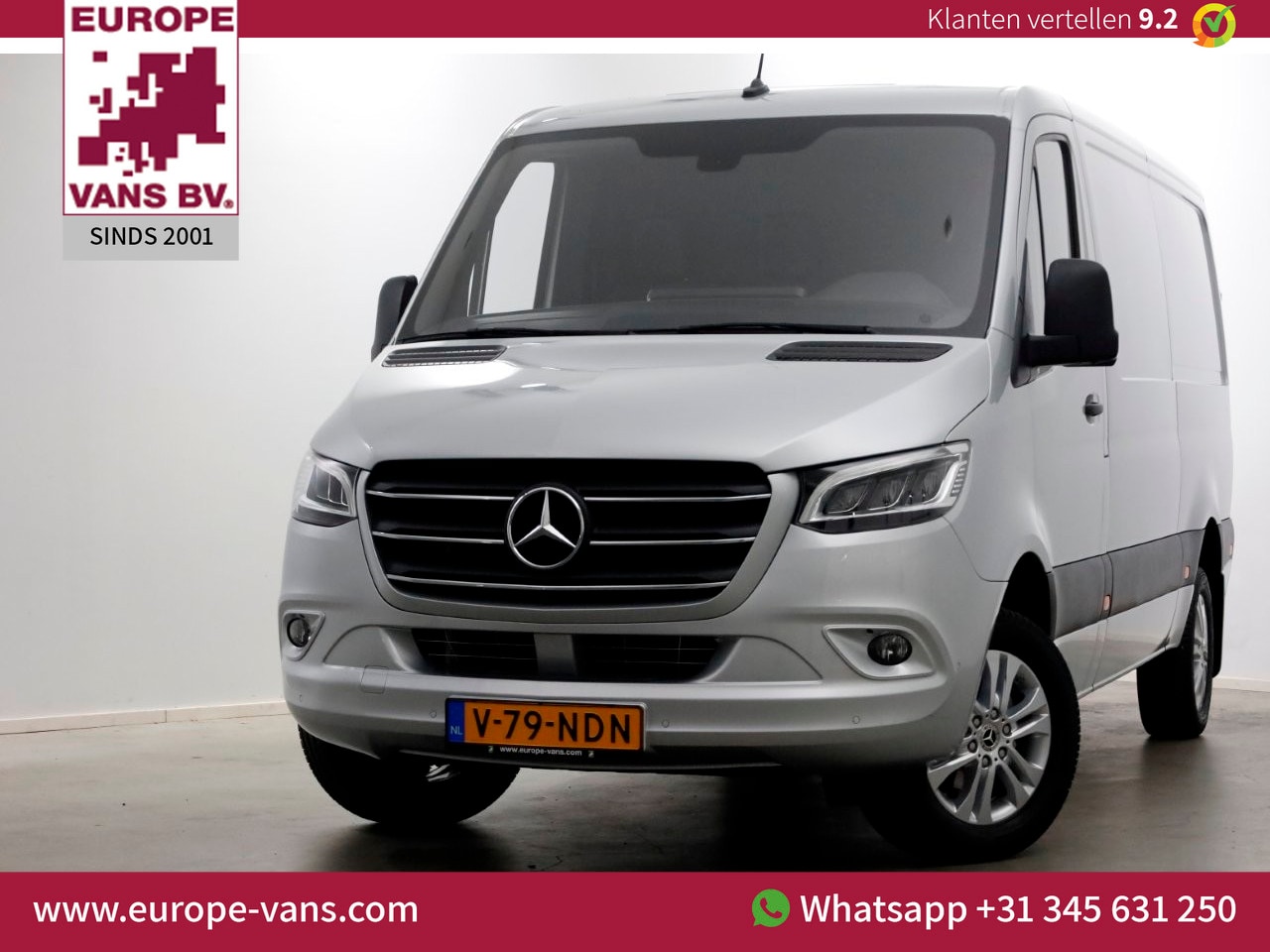 Mercedes-Benz Sprinter - 319 CDI 190pk L2H1 RWD 9G-Automaat LED/Airco/Navi/360° Camera 07-2024 - AutoWereld.nl
