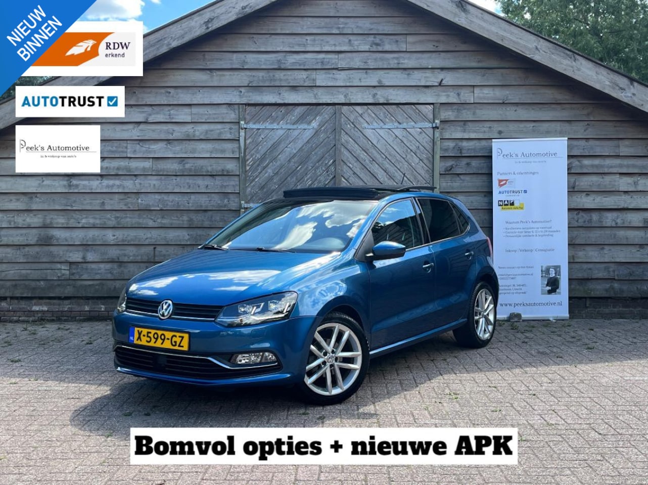 Volkswagen Polo - 1.2 TSI Highline | Clima | Pano | Navi | Led | Lichtmetaal | Bomvol opties | Nieuwe APK | - AutoWereld.nl