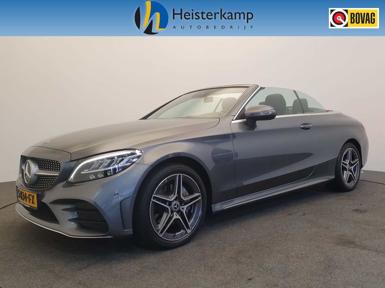 Mercedes-Benz C-klasse Cabrio - 200 4MATIC AMG Line Burmester, Wegklapbare trekhaak, ACC - AutoWereld.nl