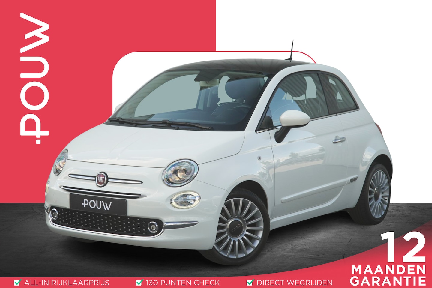 Fiat 500 - 0.9 TwinAir 80pk Turbo Collezione | Panoramadak | Navigatie - AutoWereld.nl