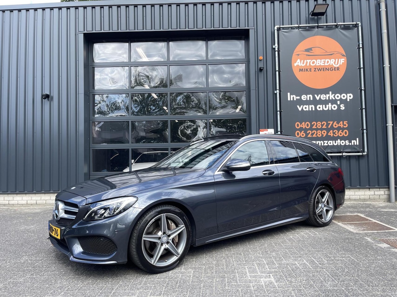Mercedes-Benz C-klasse Estate - 250 AMG|PANORAMADAK|LUCHTVERING|TREKHAAK|CAMERA|LED KOPLAMPEN|ORIGINEEL NL - AutoWereld.nl