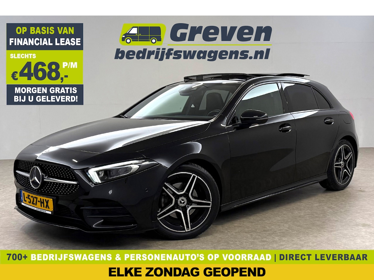 Mercedes-Benz A-klasse - 180 Business Solution AMG Pano Sfeerverl. Virtual LED Clima Cruise Carplay Navi PDC 18"LMV - AutoWereld.nl