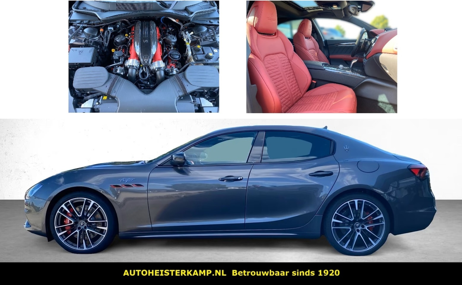 Maserati Ghibli - 3.8 V8 Trofeo 581 PK ACC Schuifdak Carbon 360 Camera Stoelkoeling - AutoWereld.nl