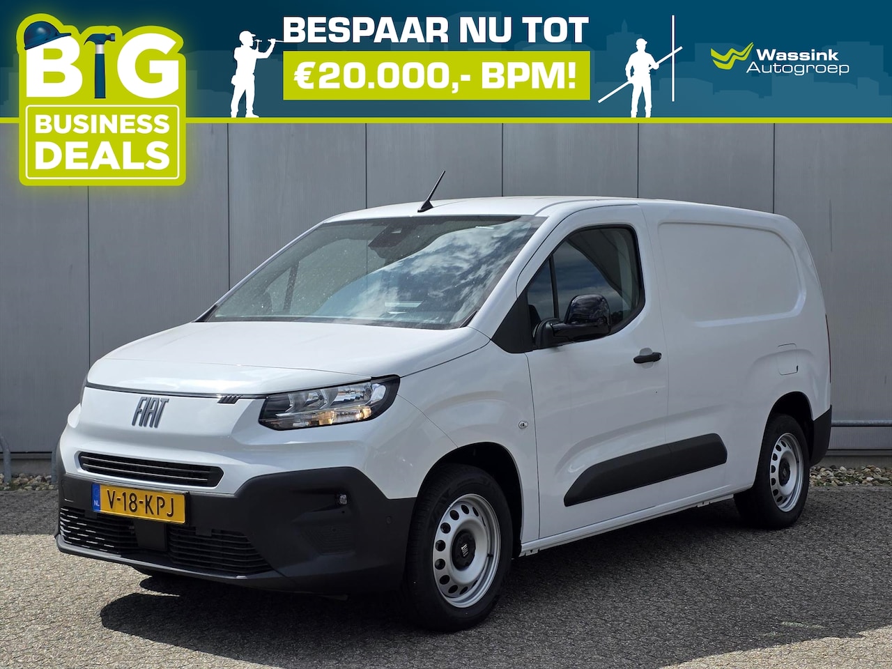 Fiat Doblò Cargo - New GB 1.5 BlueHDi 100pk L2 | Trekhaakvoorbereiding | Reservewiel | Cruise Control | Betim - AutoWereld.nl