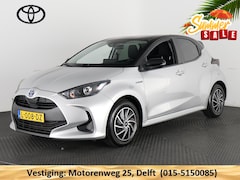 Toyota Yaris - 1.5 HYBRID BI-TONE SILVERLINE AUTOMAAT CLOUD NAVI APPLE & ANDROID.CAMERA.GARANTIE TOT 2031