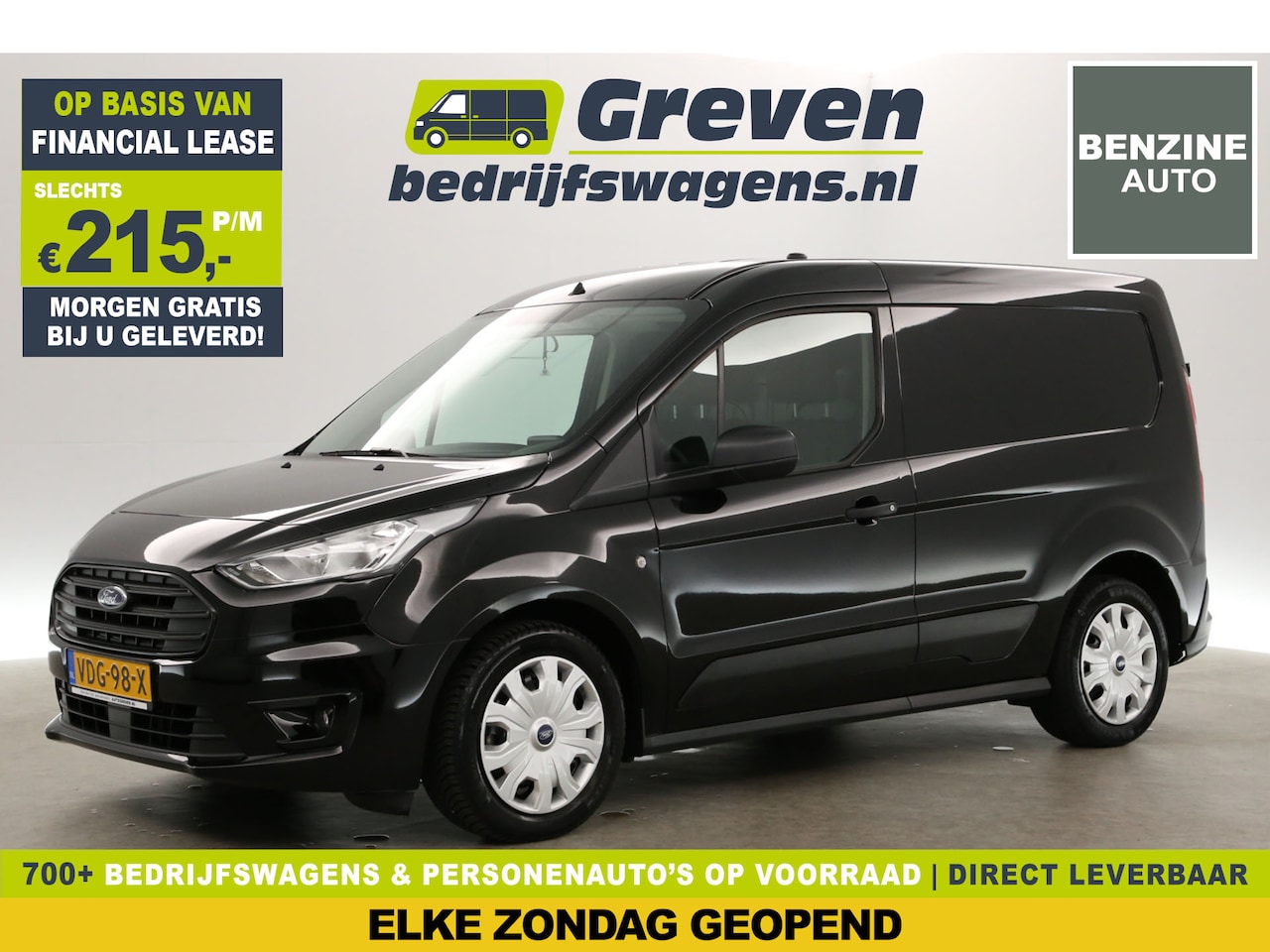 Ford Transit Connect - 1.0 Ecoboost L1H1 | BENZINE | EMISSIEVRIJE ZONE | Airco Camera Carplay Navigatie PDC Elekt - AutoWereld.nl