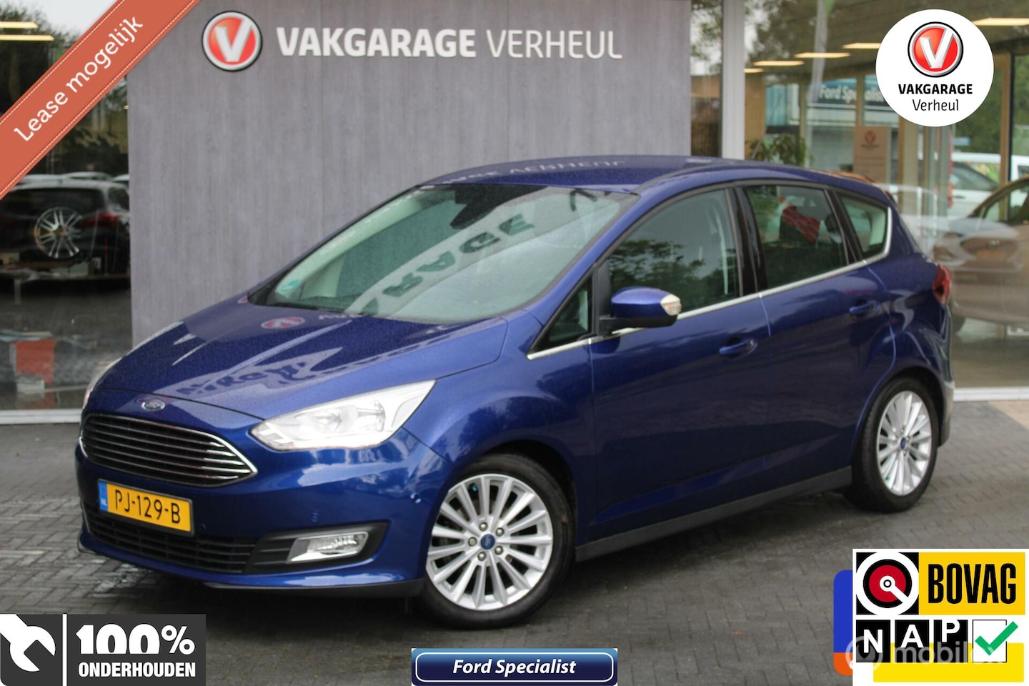 Ford C-Max - 1.0 Titanium|125Pk|Trekhaak|Navi|Boekjes - AutoWereld.nl