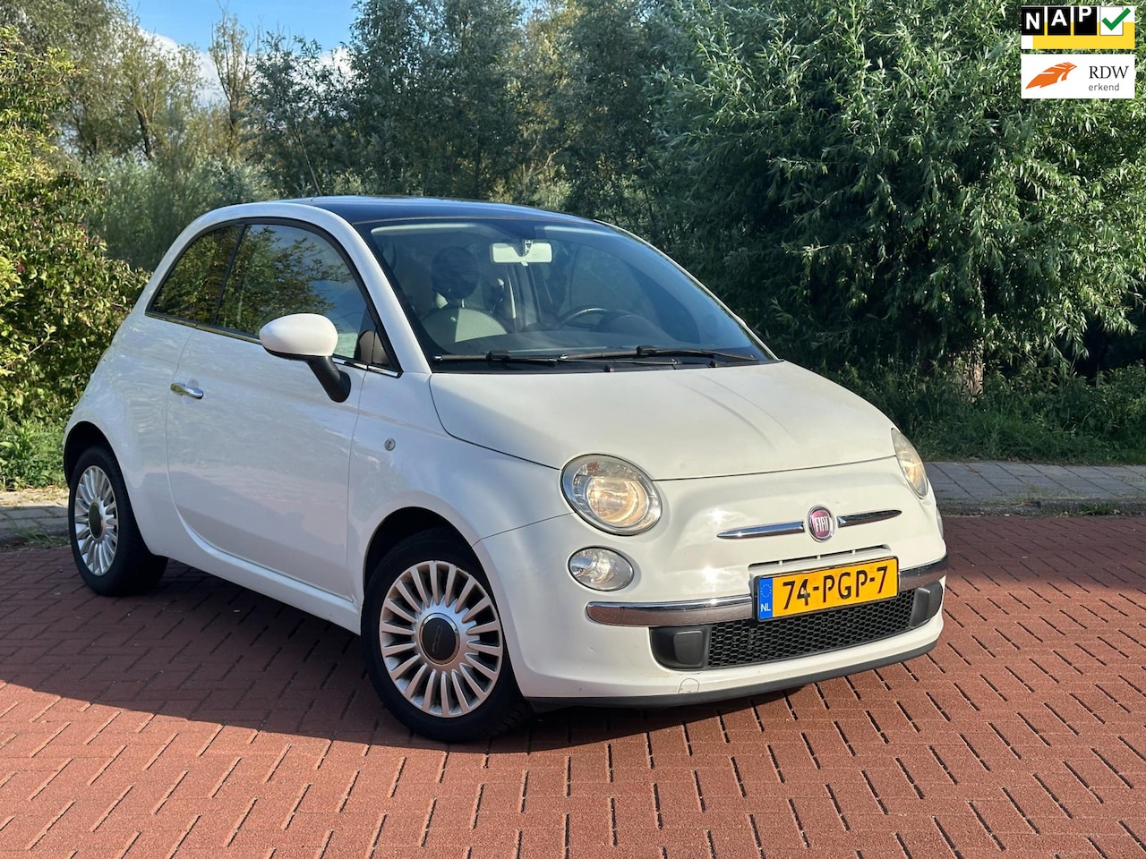 Fiat 500 - 0.9 TwinAir Lounge Panodak/Airco/Nap - AutoWereld.nl