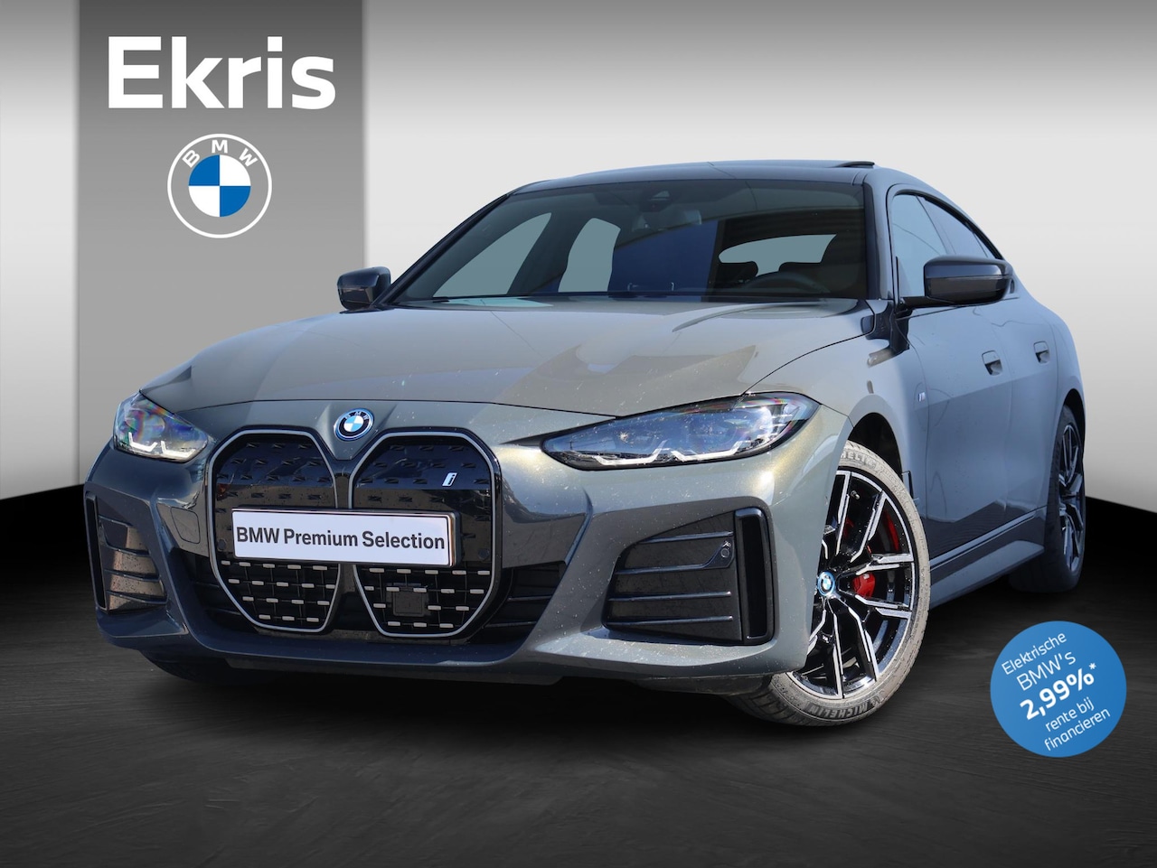 BMW i4 - eDrive40 High Executive M-Sportpakket 84 kWh / Harman Kardon / Extra Getint Glas / Schuif - AutoWereld.nl