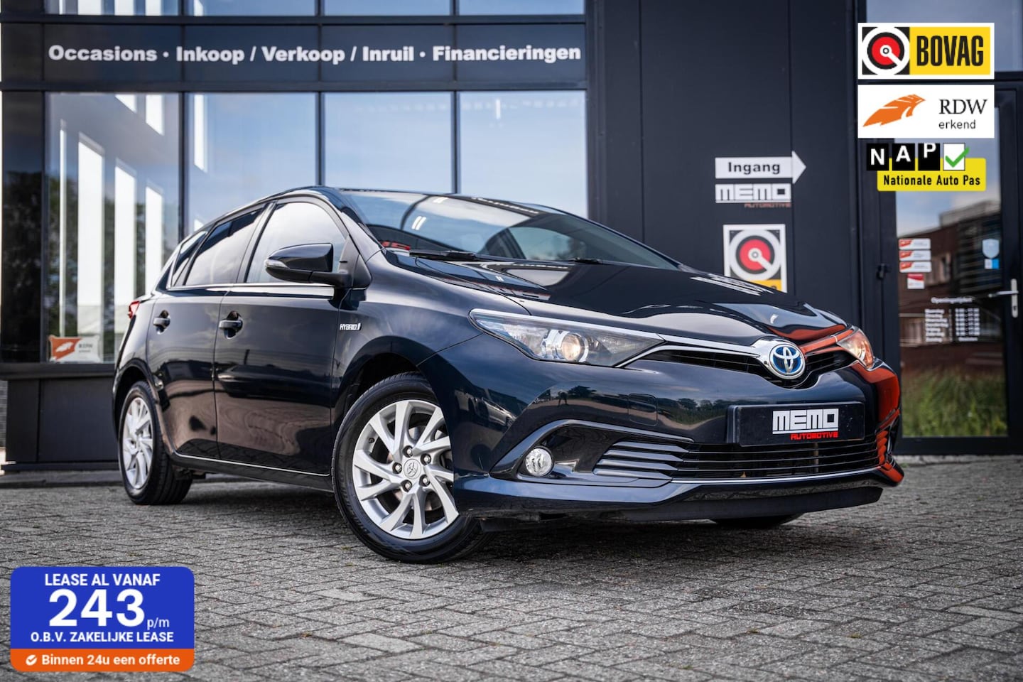 Toyota Auris - 1.8 Hybrid Dynamic*CAMERA*NAVI*CLIMATE*DASHCAM* - AutoWereld.nl