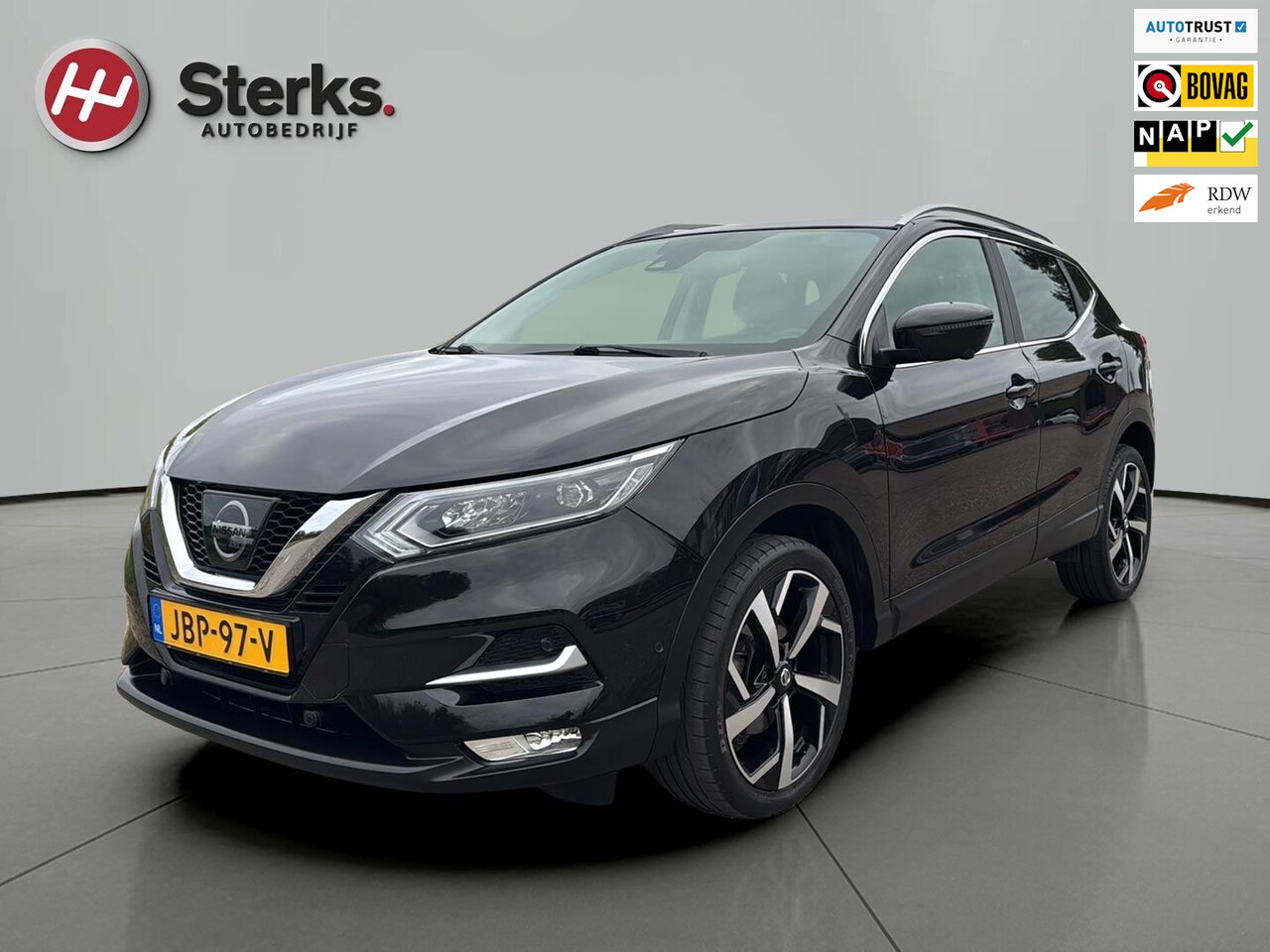 Nissan Qashqai - 1.2 Tekna LEDER PANORAMA 360 CAMERA NAVI 19"LM VELGEN - AutoWereld.nl