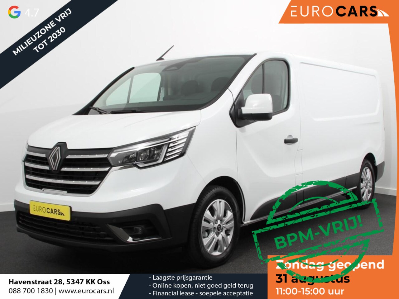 Renault Trafic - 2.0 Blue dC1 150 EDC T30 L2H1 Advance Navigatie Airco Lichtmetalen velgen Betimmering Trek - AutoWereld.nl