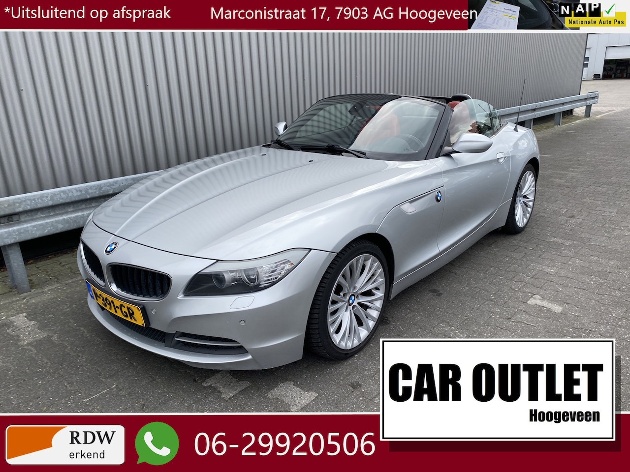 BMW Z4 Roadster - sDrive23i Executive 120Dkm, Leer, AUTOMAAT, Clima, Navi, CC, PDC v/a, LM, – Inruil Mogelij - AutoWereld.nl